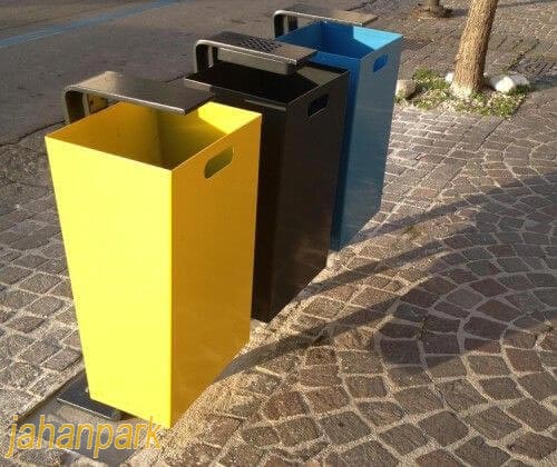 سطل زباله شهری فلزی